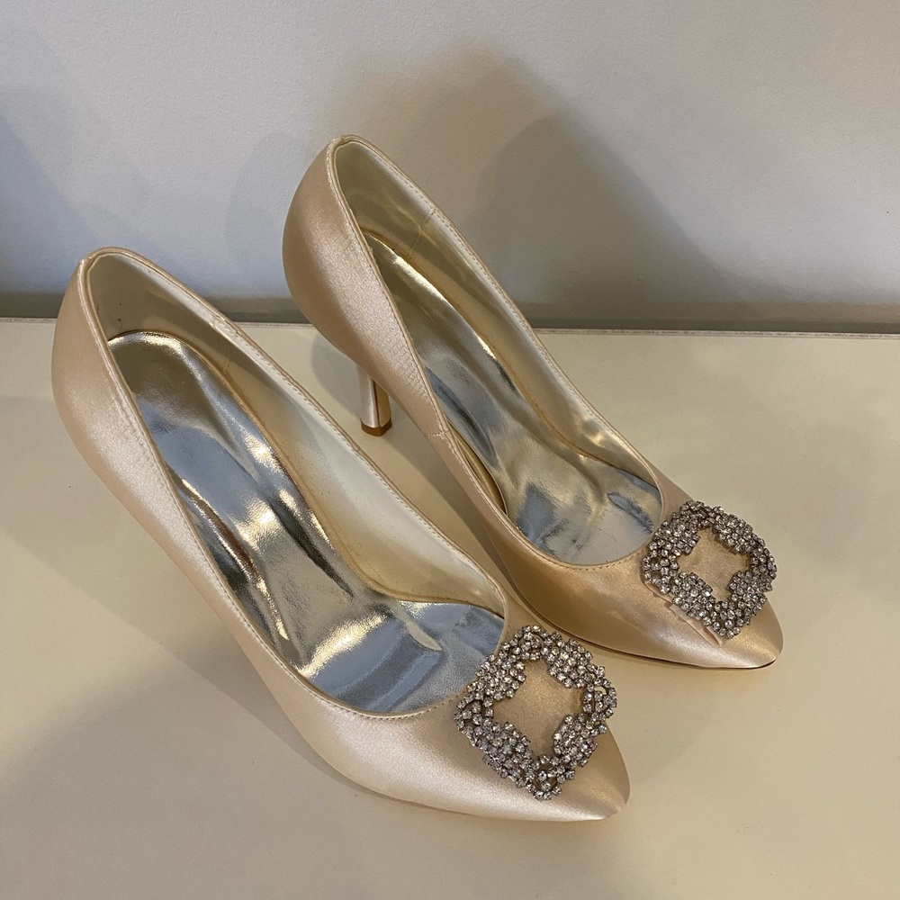 Bridal Shoes Ivory Satin
